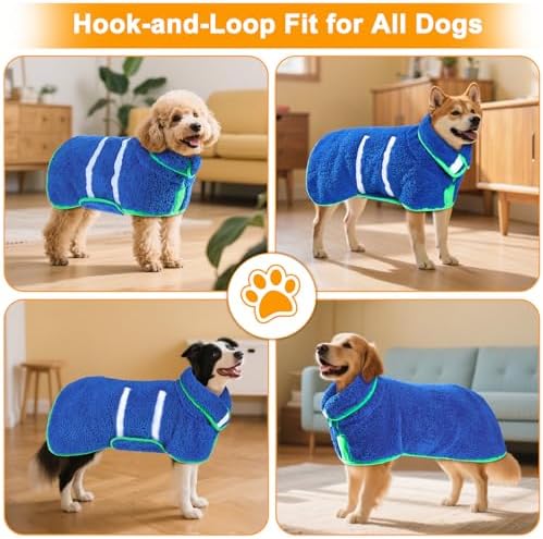 Unicorn Catcher Dog Bathrobe Super Absorbent Quick Drying Robe - Image 5