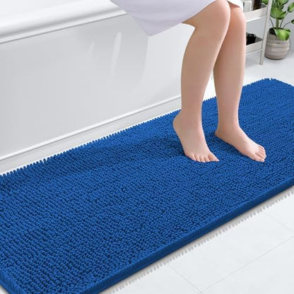 OLANLY Bathroom Runner Rugs 70x24, Extra Soft Absorbent Chenille Bath Rugs by OLANLY