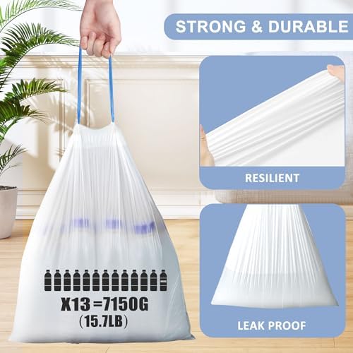 4 Gallon Drawstring Trash Bags - Image 3