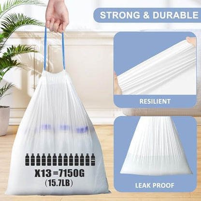 4 Gallon Drawstring Trash Bags - Image 3