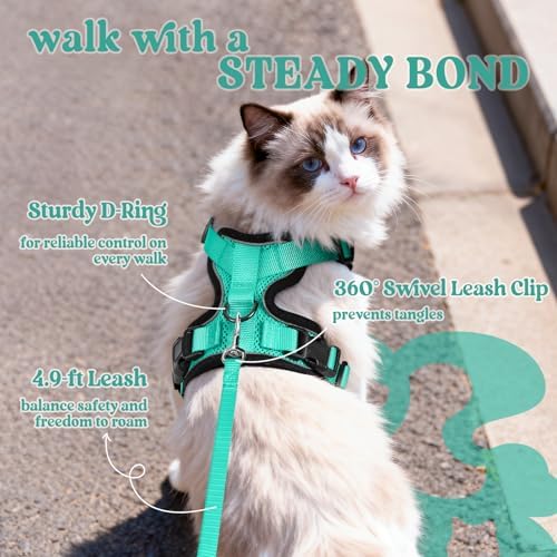 rabbitgoo Cat Harness and Leash Set, Escape Proof Vest - Image 5