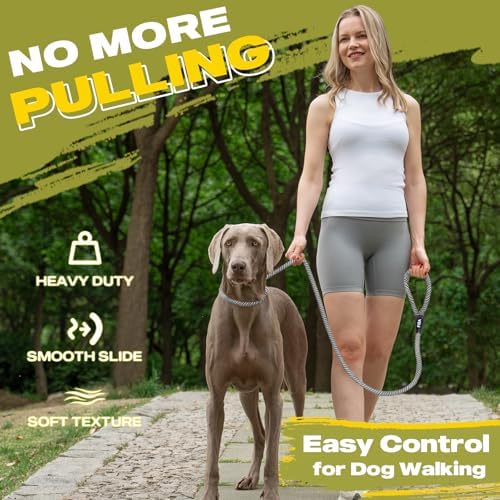 Fida Durable Slip Lead Dog Leash, 4 FT x 1/2" Dog Training Leash - Image 2