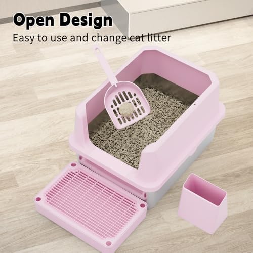 RIZZARI Cat Litter Box Anti-Scatter: Open-Room - Image 4