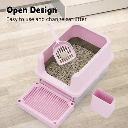 RIZZARI Cat Litter Box Anti-Scatter: Open-Room - Image 4