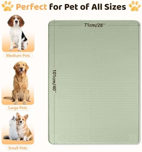 Silicone Dog Bed Mat 40"x 28" Crate Mat - Image 4