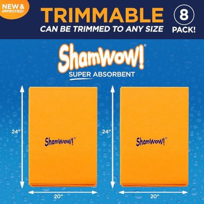 ShamWow Shammy Cloth 8-Pack, Super Absorbent Chamois Towel - Image 6