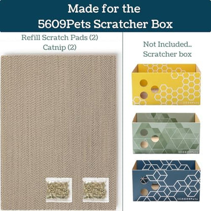 Refill Pads for No-Mess Cat Scratcher Box - Image 3