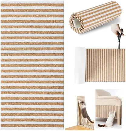 Natural Cork-Cat Scratch Pad-Cat Scratch Mat Rug-Avoid Cat Couch Protector-Cat by MocherpionLLC
