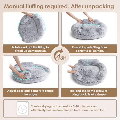 EHEYCIGA 23" Calming Donut Dog Bed - Image 2