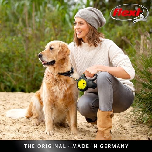 Flexi New Neon Tape Orange Medium 5m Retractable Dog Leash/Lead - Image 7