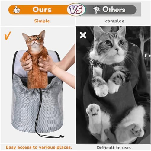 Dog Front Carrier Backpack, Ventilated Mesh Puppy Back Pack - Image 5