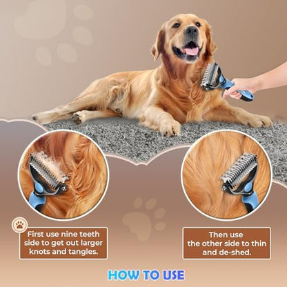 Undercoat Rake for Dogs & Cats, Dematting Comb - Image 4