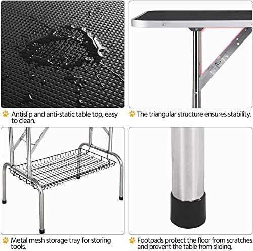 Pet Dog Grooming Table, Adjustable Large Heavy Duty Professional Foldable - Image 3
