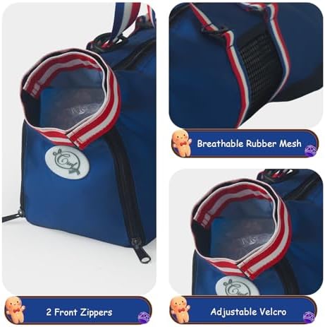 Cinf Cat Nail Clipping Cleaning Grooming Restraint Bag （Free Muzzle） No - Image 3