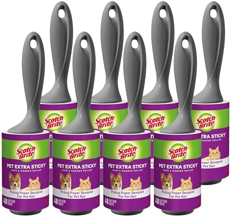 Scotch-Brite Pet Extra Sticky Lint Rollers 48 Sheets Per Roller by Scotch-Brite