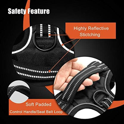 PHOEPET No Pull Dog Harness Reflective Adjustable - Image 4