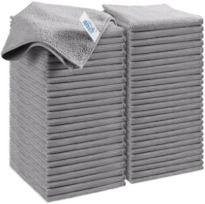 HOMEXCEL 50PK Microfiber Cleaning Cloth, Cleaning Rag by HOMEXCEL