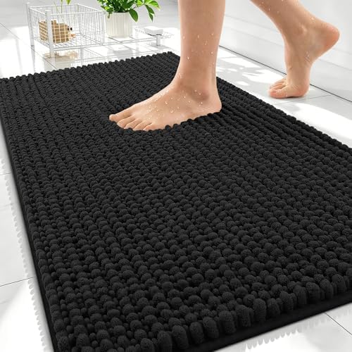OLANLY Thick Chenille Bathroom Rugs 30x20, Soft Absorbent Bath Mat by OLANLY