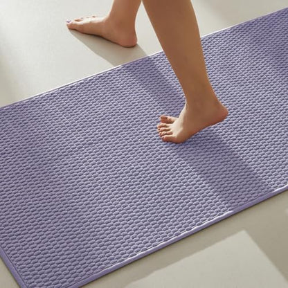 TYUU Bathroom Runner Rug, Long Bath Mat Washable Thin Quick Dry Low Pile by TYUU