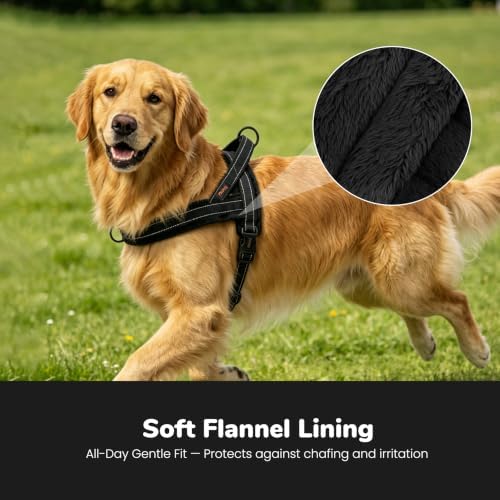 Didog No Pull Dog Harness for Large Dogs, Soft Flannel Padded - Image 2