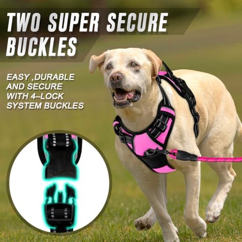 BARKBAY Dog Harness No Pull for Medium Sized Dog Front Back Clips, Dog Vest - Image 4