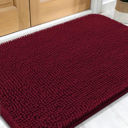 OLANLY Dog Door Mat for Muddy Paws 34x21, Super Absorbent Chenille Mud Mat by OLANLY