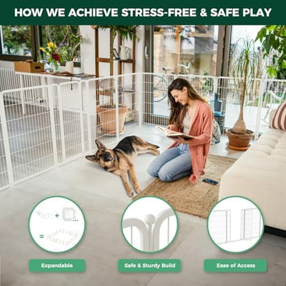 FXW Homeplus Indoor Dog Playpen, 8 Panels, - Image 4