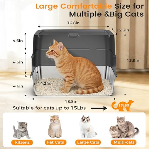 Stainless Steel Litter Box - Image 3