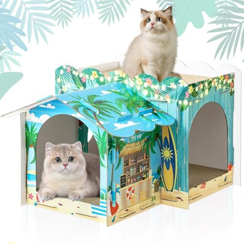 2 Story Cardboard Cat House by Lineshading