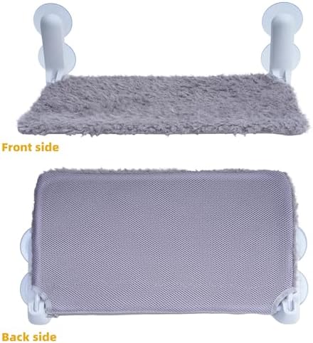 YUNIQUE Cat Window Perch, Upturned Edge Bracket, Portable Wall Hammock - Image 4