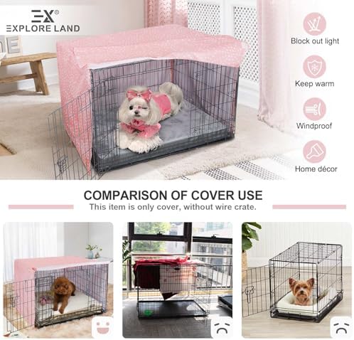 Explore Land Pattern Dog Crate Cover, 30 Inches - Image 3