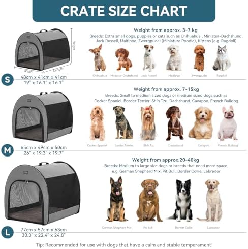 PETSFIT Soft Dog Crate, Dog Crate Travel - Image 3