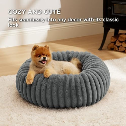 Bedsure ComfyFleece® Donut Small Dog Bed - Image 4