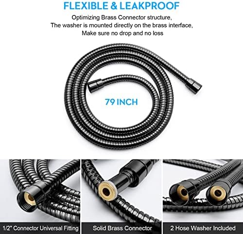 Blissland Shower Hose Extra Long 79 Inches Handheld Shower Head Hose - Image 6