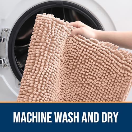 OLANLY Dog Door Mat for Muddy Paws 44x24, Super Absorbent Chenille Mud Mat - Image 5