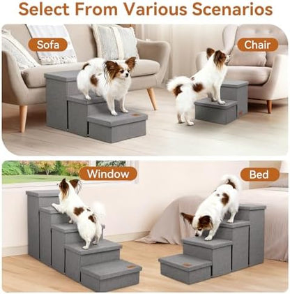 Zerbuger Dog Stairs with Storage - Image 3