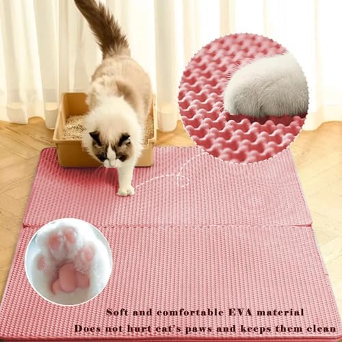 Cat Litter Mat, Honeycomb Double Layer Litter Trapping Mat - Image 3