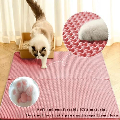 Cat Litter Mat, Honeycomb Double Layer Litter Trapping Mat - Image 3