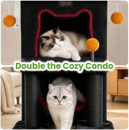 Small Cat Tree Tower Scratching Post - Image 3