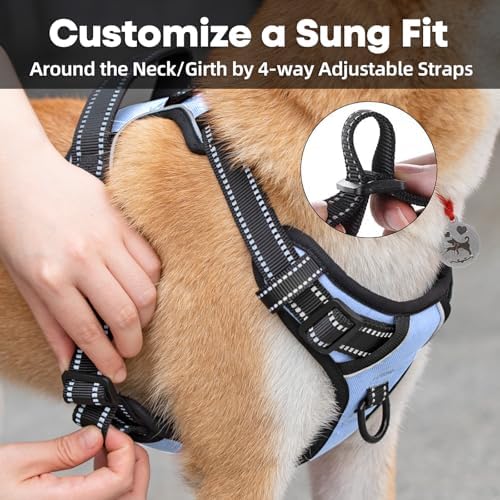 PoyPet No Pull Dog Harness Small, Reflective Vest - Image 4