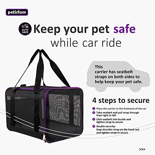 Soft Pet Carrier for Large and Medium Cats, 2 Kitties, Small Dogs. Easy to Get - Image 4