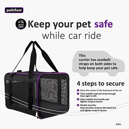 Soft Pet Carrier for Large and Medium Cats, 2 Kitties, Small Dogs. Easy to Get - Image 4