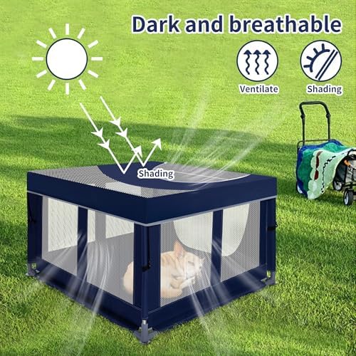 Dog Kitten Playpen with Play Pen Cover - Image 6