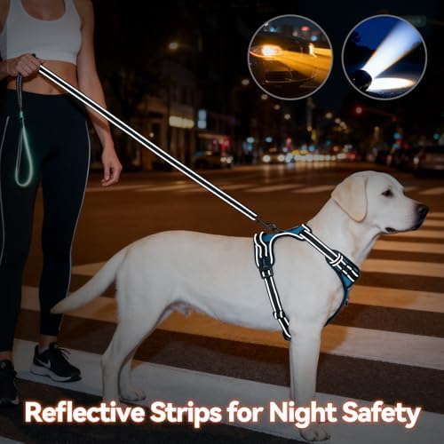 PHOEPET Reflective Dog Harness No Pull Large Breed Vest - Image 5