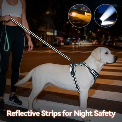 PHOEPET Reflective Dog Harness No Pull Large Breed Vest - Image 5