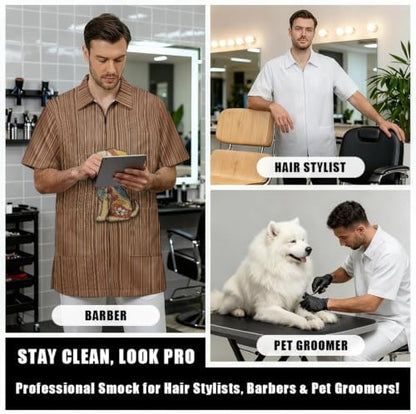 Funny Print Barber Jackets & Smocks - Image 6