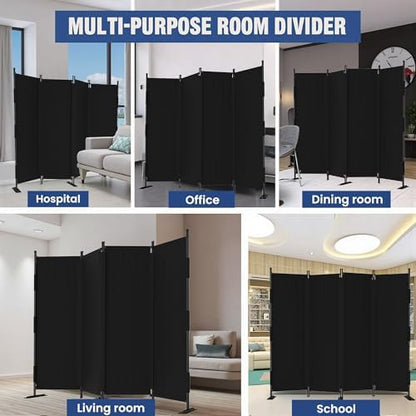 Room Divider, 4 Panel Upgraded 88” Folding Screen Highly Secretive - Image 7