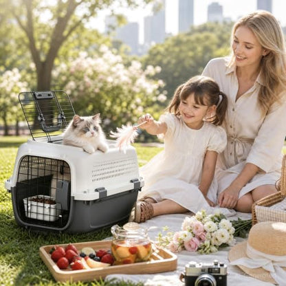 22.5" Hard Shell Cat Carrier, Pet Carrier - Image 3