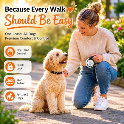 Dual Retractable Dog Leash – 16 FT Tangle-Free Leash - Image 7