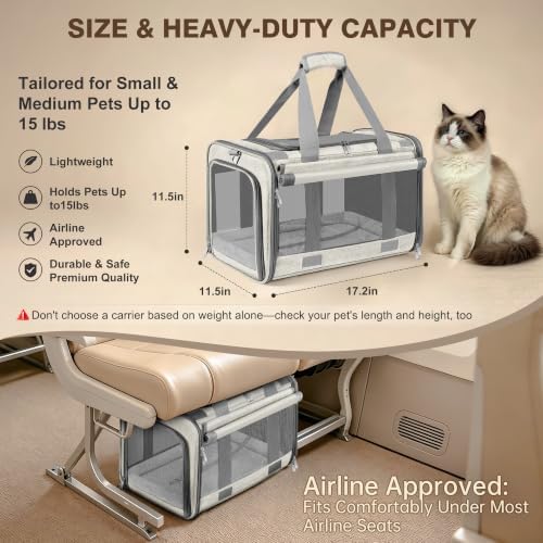 Soft Sided Cat Carrier for Anxious Pets - Image 4